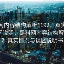 黑料网内容结构解析1192：真实情况与误区说明，黑料网内容结构解析1192_真实情况与误区说明书