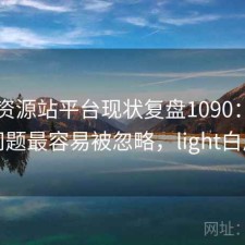 白虎资源站平台现状复盘1090：哪些问题最容易被忽略，light白虎