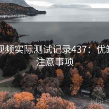 芭乐视频实际测试记录437：优缺点与注意事项
