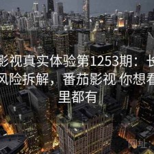 番茄影视真实体验第1253期：长期表现与风险拆解，番茄影视 你想看的这里都有