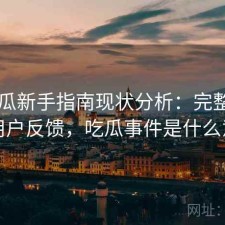17吃瓜新手指南现状分析：完整攻略与用户反馈，吃瓜事件是什么意思