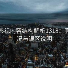 红桃影视内容结构解析1318：真实情况与误区说明