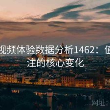 蘑菇视频体验数据分析1462：值得关注的核心变化