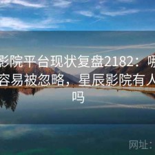 星辰影院平台现状复盘2182：哪些问题最容易被忽略，星辰影院有人知道吗