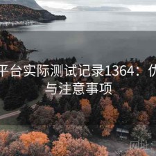 麻豆平台实际测试记录1364：优缺点与注意事项