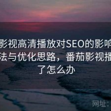 番茄影视高清播放对SEO的影响：优化方法与优化思路，番茄影视播放不了怎么办