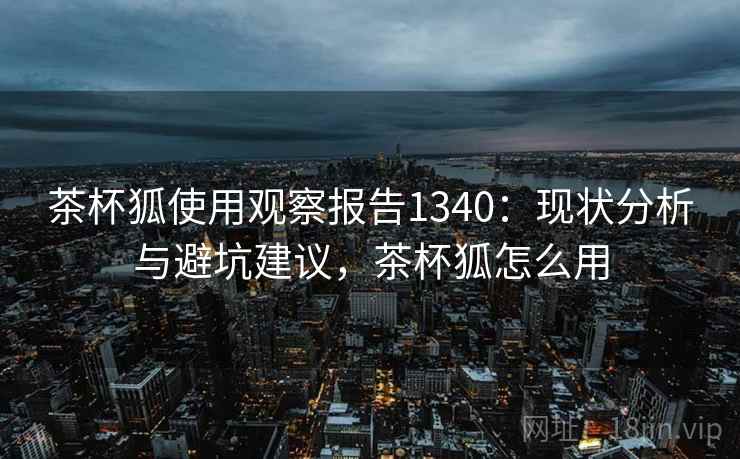 茶杯狐使用观察报告1340：现状分析与避坑建议，茶杯狐怎么用  第2张