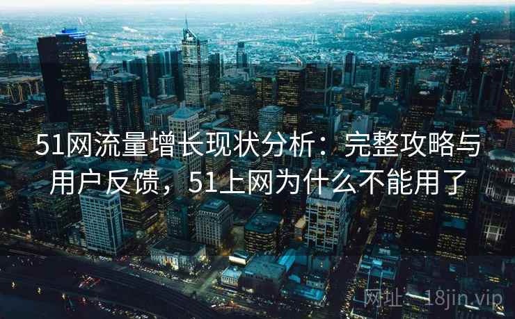 51网流量增长现状分析：完整攻略与用户反馈，51上网为什么不能用了  第1张