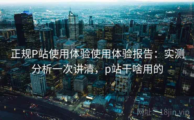 正规P站使用体验使用体验报告：实测分析一次讲清，p站干啥用的  第2张