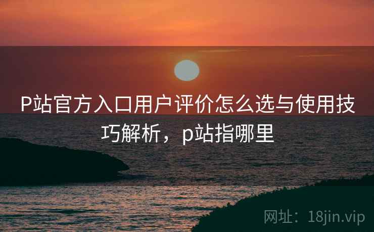 P站官方入口用户评价怎么选与使用技巧解析,p站指哪里 第1张 P站官方入口用户评价怎么选与使用技巧解析,p站指哪里 第1张