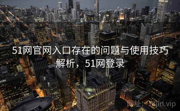 51网官网入口存在的问题与使用技巧解析，51网登录  第2张