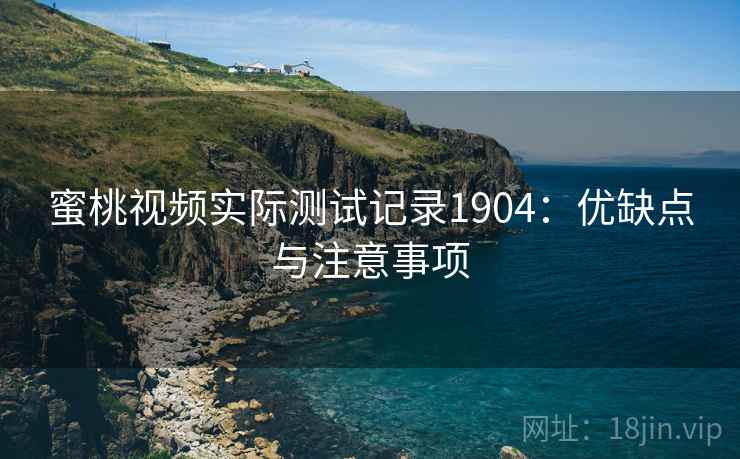 蜜桃视频实际测试记录1904:优缺点与注意事项 第2张 蜜桃视频实际测试记录1904:优缺点与注意事项 第2张