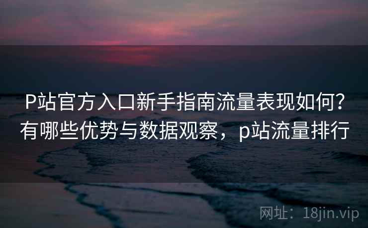 P站官方入口新手指南流量表现如何?有哪些优势与数据观察,p站流量排行 第1张 P站官方入口新手指南流量表现如何?有哪些优势与数据观察,p站流量排行 第1张